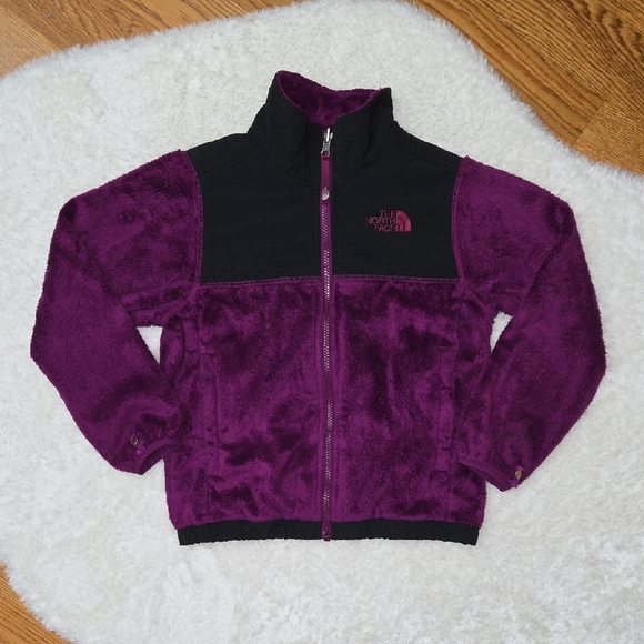 The North Face Purple Full Zip Jacket, Girls Small, Decent Condition - Picture 1 of 12